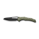 CIVIVI Spiny Dogfish Manual Thumb Knife OD Green G10 Handle (3.47" Black Stonewashed 14C28N Blade) C22006-3