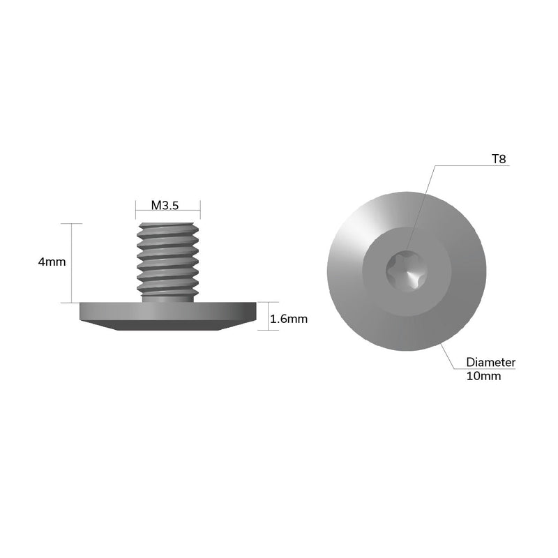 CIVIVI Stainless Steel Pivot Screw (Diameter 10MM) CA-11A