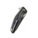 CIVIVI Statera Flipper Knife G10 With Carbon Fiber Overlay Handle (3.45" D2 Blade) C901B