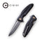 CIVIVI Statera Flipper Knife G10 With Carbon Fiber Overlay Handle (3.45" D2 Blade) C901C