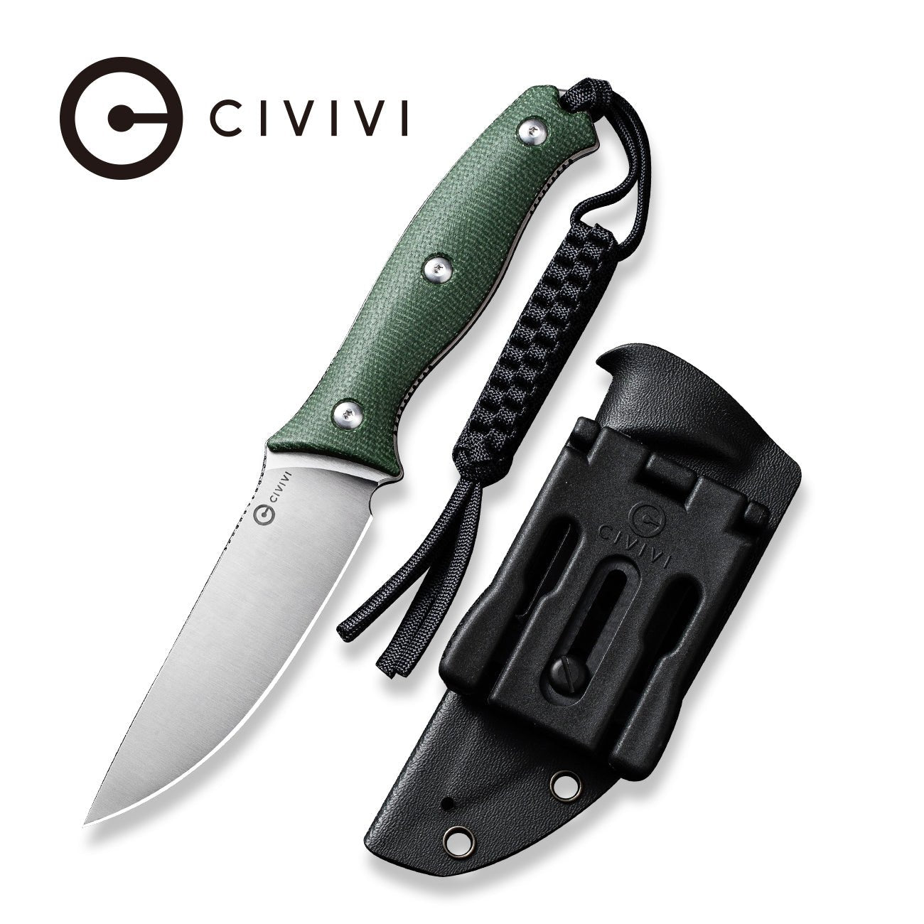 CIVIVI Stormridge Fixed Blade Knife Micarta Handle Nitro-V Blade