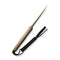 CIVIVI Stormridge Fixed Blade Knife Tan G10 Handle (3.92" Desert Tan Stonewashed Nitro-V Blade) C23041-2, With 1PC Black Lanyard, Black Kydex Sheath and T-Clip