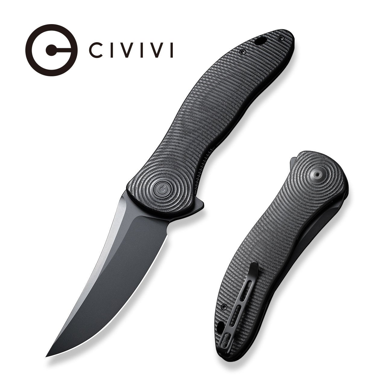 CIVIVI Synergy4 Flipper Knife G10 Handle Nitro-V Trailing Point Blade