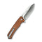 CIVIVI Tacticorix Flipper & Thumb Stud Knife Cuibourtia Wood Handle (3.7" Satin Finished Nitro-V Blade) C23055 Sample2