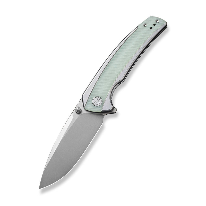 CIVIVI Teraxe Flipper Knife Stainless Steel With G10 Inlay (3.48" Nitro-V Blade) C20036-2