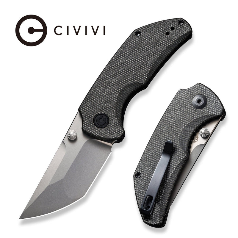 CIVIVI Thug 2 Thumb Stud Knife Micarta Handle (2.69" Nitro-V) C20028C-3