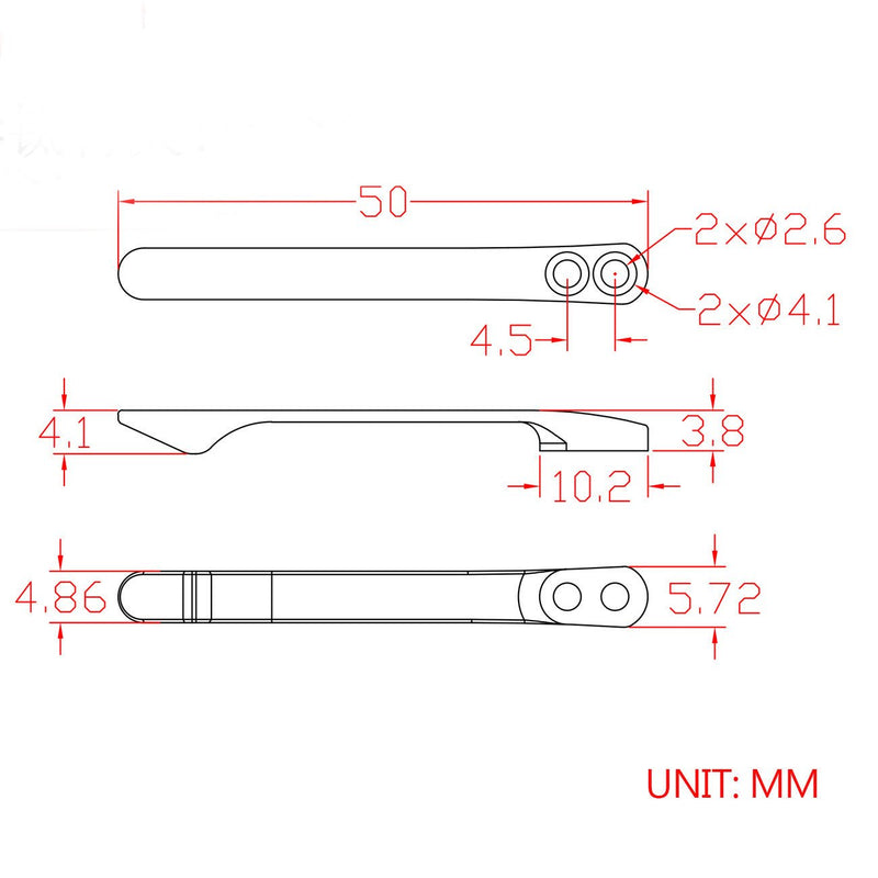 CIVIVI Titanium Pocket Clip With Titanium screws T001B