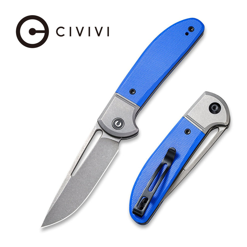 CIVIVI Trailblazer Slip Joint Knife G10 Onlay On Stainless Steel Handle (2.97" 14C28N Blade) C2018B
