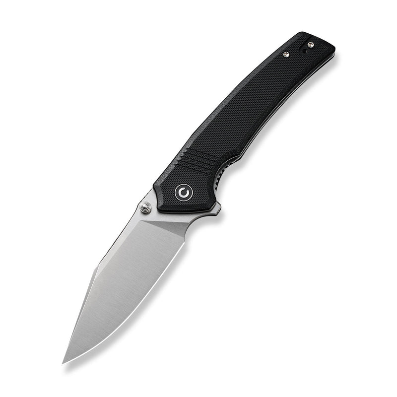 CIVIVI Tranquil Flipper Knife Black G10 Handle (3.7" Satin Finished 14C28N Blade) C23027-1