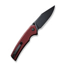 CIVIVI Tranquil Flipper Knife Burgundy G10 Handle (3.7" Black 14C28N Blade) C23027-2