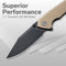 CIVIVI Tranquil Flipper & Thumb Stud Knife Tan G10 Handle (3.7" Black 14C28N Blade) C23027-3