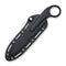 CIVIVI Varius Fixed Blade Knife Black G10 Ring Handle (3.26" Black Stonewashed D2 Dull Trainer Blade) C22009C-1, With An Extra Conventional Handle, 1PC Black Kydex Sheath & Steel Clip
