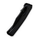 CIVIVI Vexillum Thumb Stud & Flipper Knife Milled Black G10 Handle (3.81" Black Stonewashed Nitro-V Blade) C23003D-1