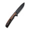 CIVIVI Voltaic Flipper Knife Stainless Steel Handle With Wood Inlay (3.48" 14C28N Blade) C20060-1