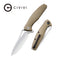 CIVIVI Wyvern Flipper Knife Fiber-Glass Reinforced Nylon Handle (3.45" D2 Blade) C902C