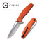 CIVIVI Wyvern Flipper Knife Fiber-Glass Reinforced Nylon Handle (3.45" D2 Blade) C902D