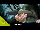 CIVIVI Praxis Flipper Knife Micarta Handle (3.75" 9Cr18MoV Blade) C803G, Wth No Free Gift