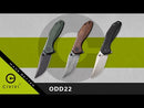 CIVIVI ODD 22 Flipper & Thumb Stud Knife Micarta Handle (2.97" 14C28N Blade) C21032-2
