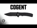 CIVIVI Cogent Flipper & Button Lock Knife Micarta Handle (3.47" Damascus Blade) C20038D-DS1