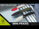 CIVIVI Mini Praxis Flipper Knife G10 Handle (2.98" D2 Blade) C18026C-1