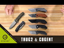 CIVIVI Thug 2 Thumb Stud Knife G10 Handle (2.69" Nitro-V Blade) C20028C-2