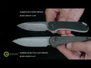 CIVIVI Button Lock Elementum Pocket Knife Micarta Handle (3.47" 14C28N Blade) C2103C